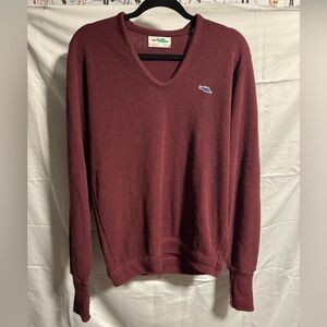 VINTAGE 1980’s Sears Burgundy Sweater